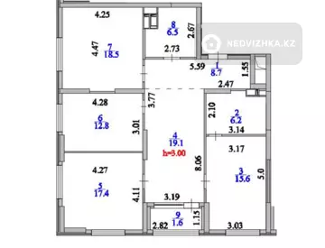 4-комнатная квартира, этаж 3 из 20, 108 м², миниатюра 1