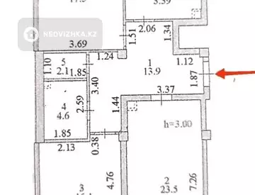 4-комнатная квартира, этаж 2 из 16, 90 м²