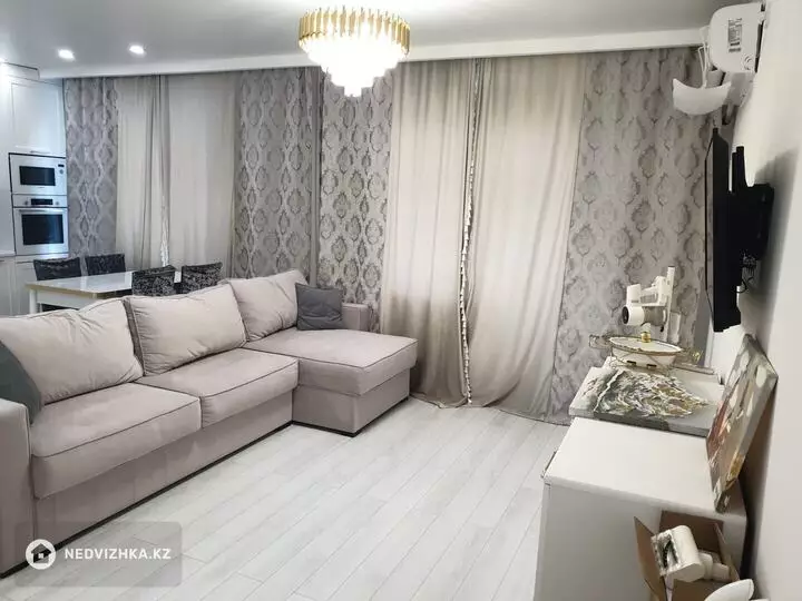 2-бөлмелі пәтер, қабат 3 барлық қабат саны 4, 56 м², На длительный срок, 3-фотосурет