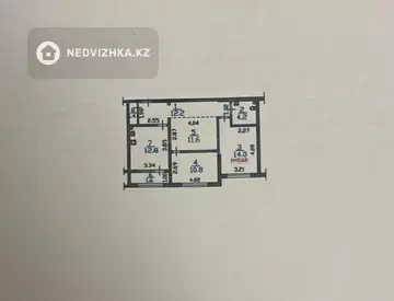 3-комнатная квартира, этаж 2 из 12, 70 м², миниатюра 7