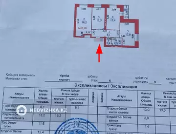 3-комнатная квартира, этаж 6 из 9, 68 м², миниатюра 1