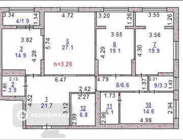 4-комнатная квартира, этаж 3 из 14, 144 м²