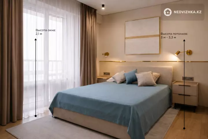 2-комнатная квартира, этаж 5 из 9, 60 м²