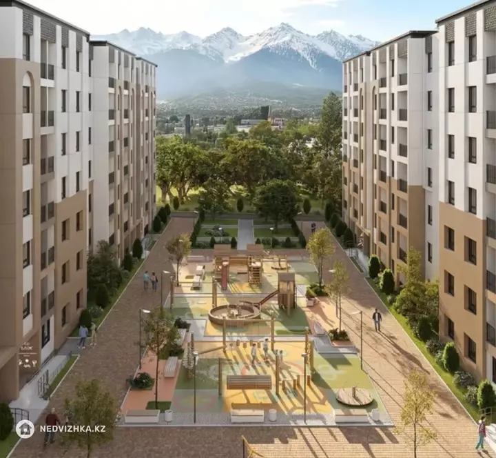 2-бөлмелі пәтер, қабат 6 барлық қабат саны 7, 52 м², 4-фотосурет