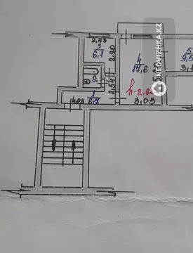 2-комнатная квартира, этаж 2 из 5, 43 м², миниатюра 9