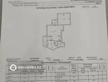 3-бөлмелі пәтер, қабат 22 барлық қабат саны 22, 83 м², 9-нобай