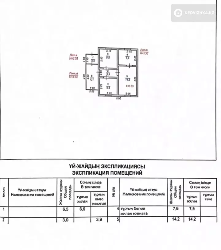 3-комнатная часть дома, 6 соток, 60 м², фотография 4