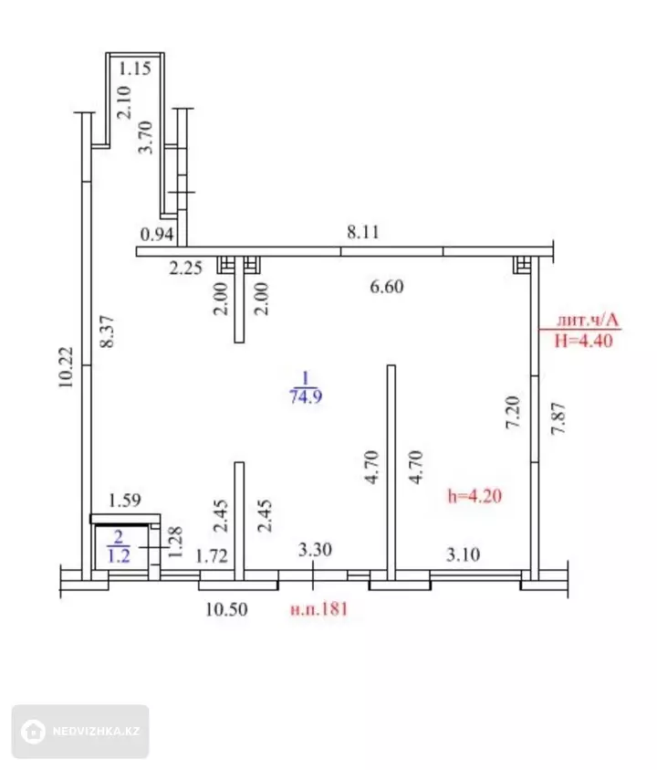 Офис, Магазин и др., этаж 1 из 6, 76 м², На длительный срок, фотография 2