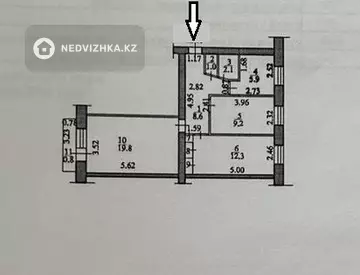 3-комнатная квартира, этаж 3 из 5, 61 м², миниатюра 1