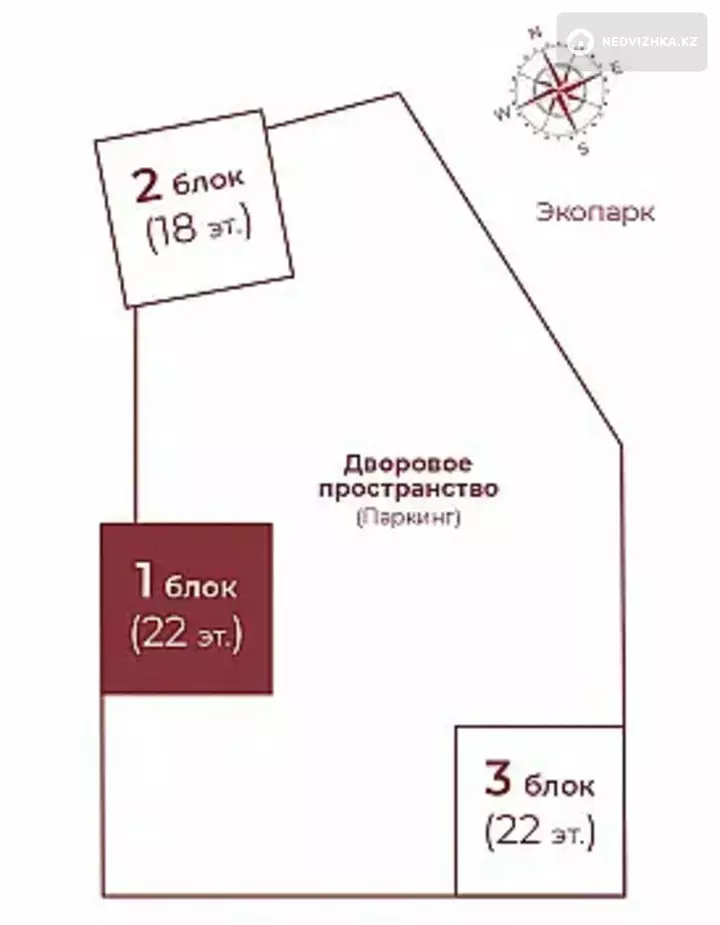 2-комнатная квартира, этаж 18 из 18, 71 м², фотография 5