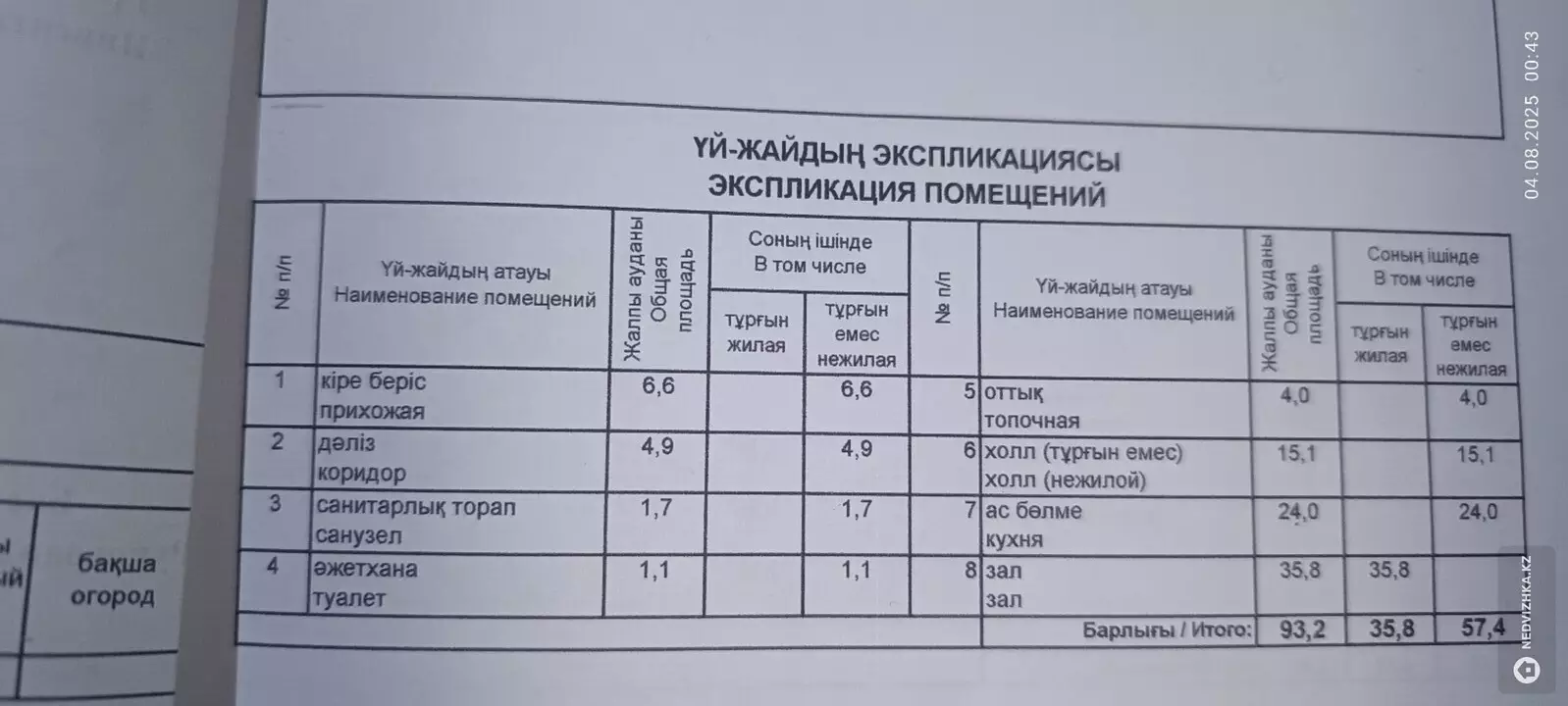 5-бөлмелі пәтер, қабат 2 барлық қабат саны 2, 190 м², 3-фотосурет