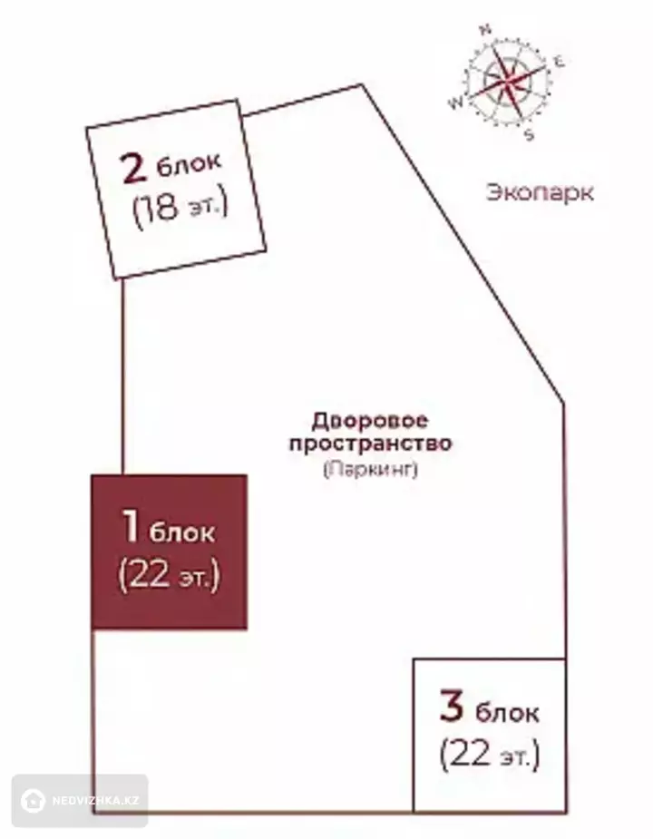 2-комнатная квартира, этаж 5 из 18, 71 м², фотография 5
