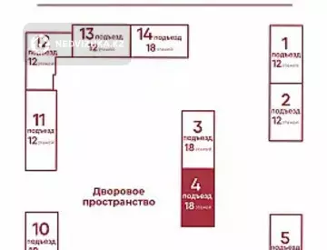 Орынжай, қабат 1 барлық қабат саны 18, 142 м², 9-нобай