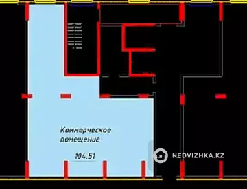 Орынжай, қабат 1 барлық қабат саны 12, 106 м², 6-нобай
