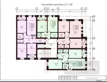 2-бөлмелі пәтер, қабат 1 барлық қабат саны 7, 75 м², 4-нобай