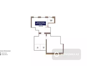 кеңселер, қабат 1 барлық қабат саны 9, 117 м², 2-нобай