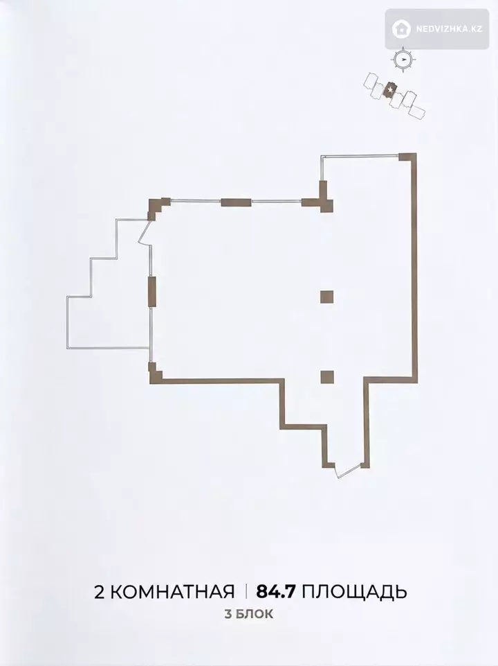 3-комнатная квартира, этаж 1 из 3, 85 м², фотография 4