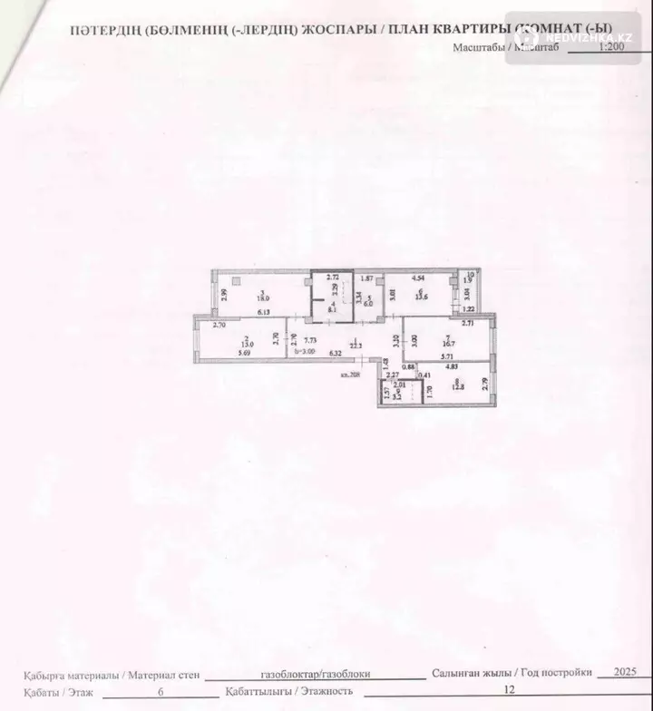 4-комнатная квартира, этаж 6 из 9, 118 м², фотография 2