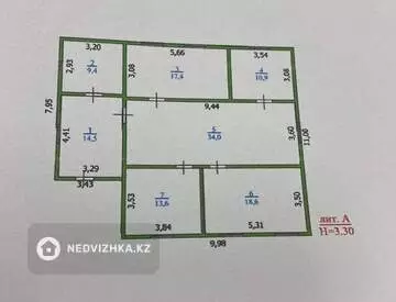 4-комнатный дом, 5 соток, 120 м²