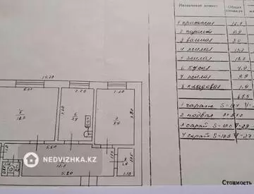 3-комнатная квартира, этаж 2 из 2, 67 м²