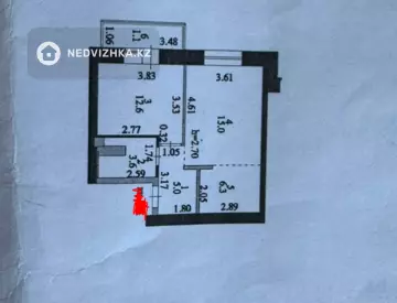 2-комнатная квартира, этаж 2 из 9, 44 м², миниатюра 4