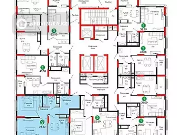 2-комнатная квартира, этаж 21 из 22, 70 м², миниатюра 8