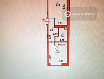 2-комнатная квартира, этаж 1 из 7, 46 м², миниатюра 3