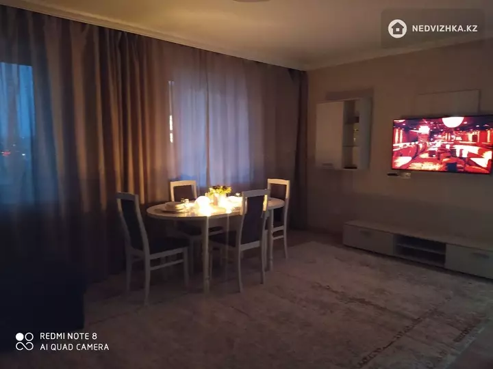 2-бөлмелі пәтер, қабат 8 барлық қабат саны 9, 62 м², Посуточно, 2-фотосурет