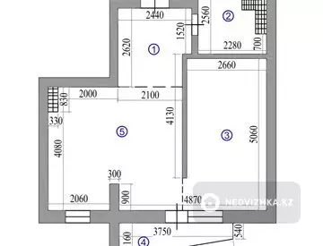 2-комнатная квартира, этаж 3 из 5, 45 м², миниатюра 12