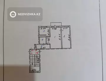 2-комнатная квартира, этаж 4 из 5, 46 м²