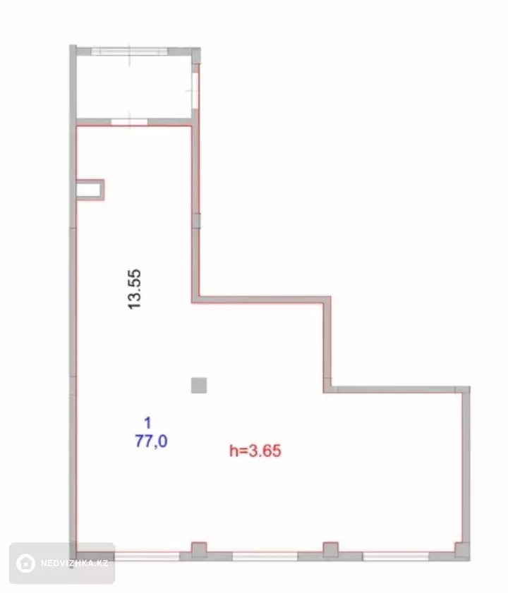 Помещение, этаж 1 из 9, 90 м²