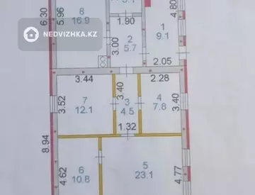 4-бөлмелі үй, 6 соттық, 97 м², 11-нобай