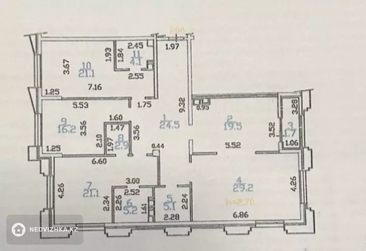 4-бөлмелі пәтер, қабат 7 барлық қабат саны 9, 1 506 м², 4-фотосурет