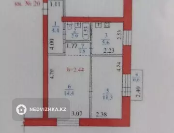 2-комнатная квартира, этаж 3 из 3, 41 м², миниатюра 9