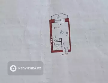 1-комнатная квартира, этаж 2 из 5, 20 м², миниатюра 11