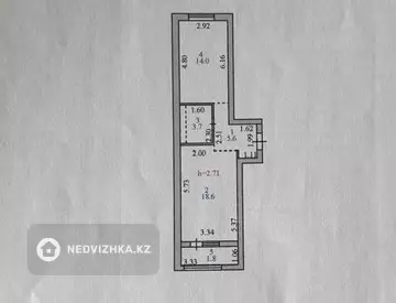 2-комнатная квартира, этаж 12 из 12, 43 м², миниатюра 1