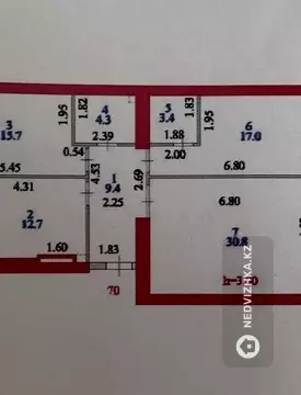 3-комнатная квартира, этаж 4 из 12, 95 м²
