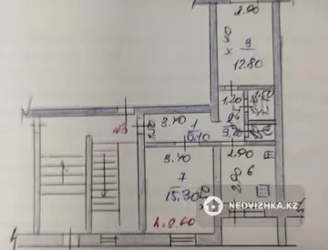 2-комнатная квартира, этаж 1 из 5, 48 м²