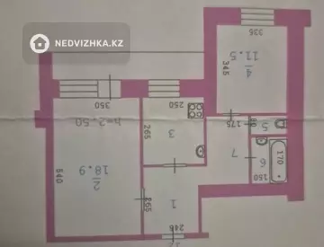 2-комнатная квартира, этаж 2 из 9, 52 м²