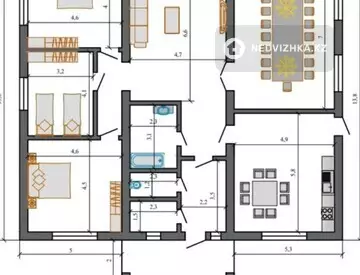 5-бөлмелі үй, 5 соттық, 224 м², 1-нобай