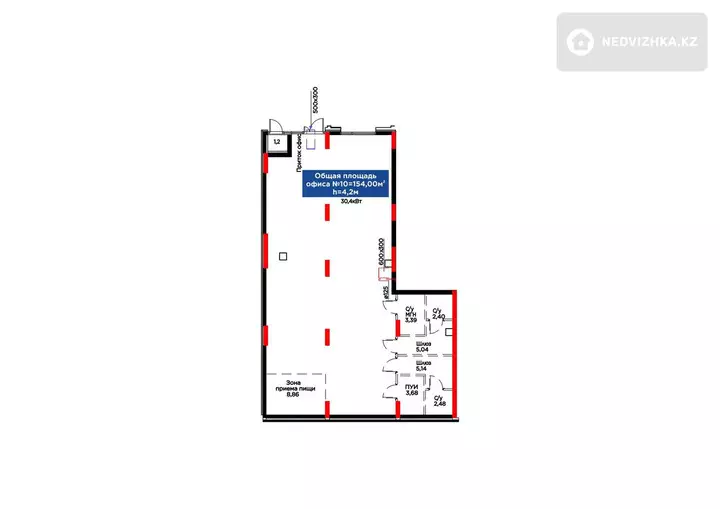 Офис, этаж 1 из 12, 154 м², фотография 2