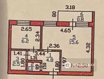 1-комнатная квартира, этаж 6 из 9, 31 м²