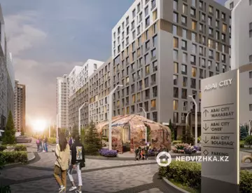 2-бөлмелі пәтер, қабат 13 барлық қабат саны 18, 56 м², 1-нобай