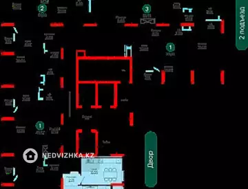 2-бөлмелі пәтер, қабат 13 барлық қабат саны 18, 56 м², 9-нобай