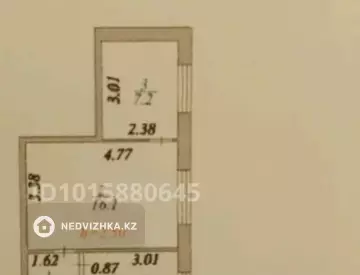 2-бөлмелі пәтер, қабат 1 барлық қабат саны 5, 36 м², 1-нобай