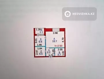 2-комнатная квартира, этаж 9 из 9, 37 м², миниатюра 5