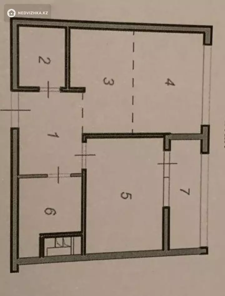 1-комнатная квартира, этаж 5 из 12, 38 м²
