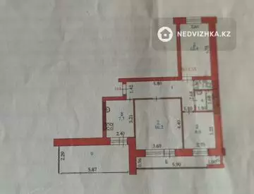 3-комнатная квартира, этаж 2 из 9, 67 м²