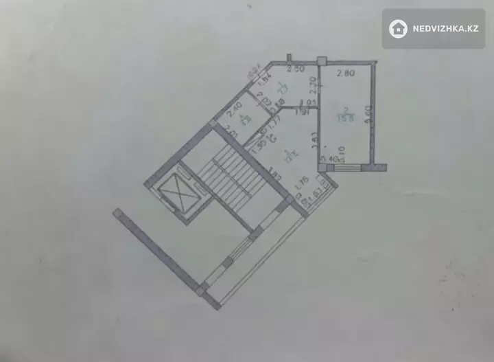 1-комнатная квартира, этаж 8 из 9, 43 м², фотография 4