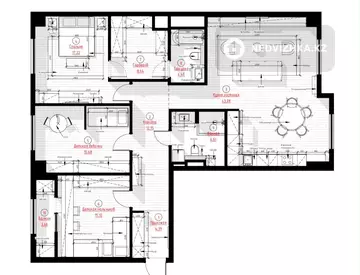 4-комнатная квартира, этаж 12 из 21, 130 м², миниатюра 1